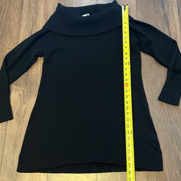 Shushu black cowl neck sweater dress size large - Picture 3 of 5